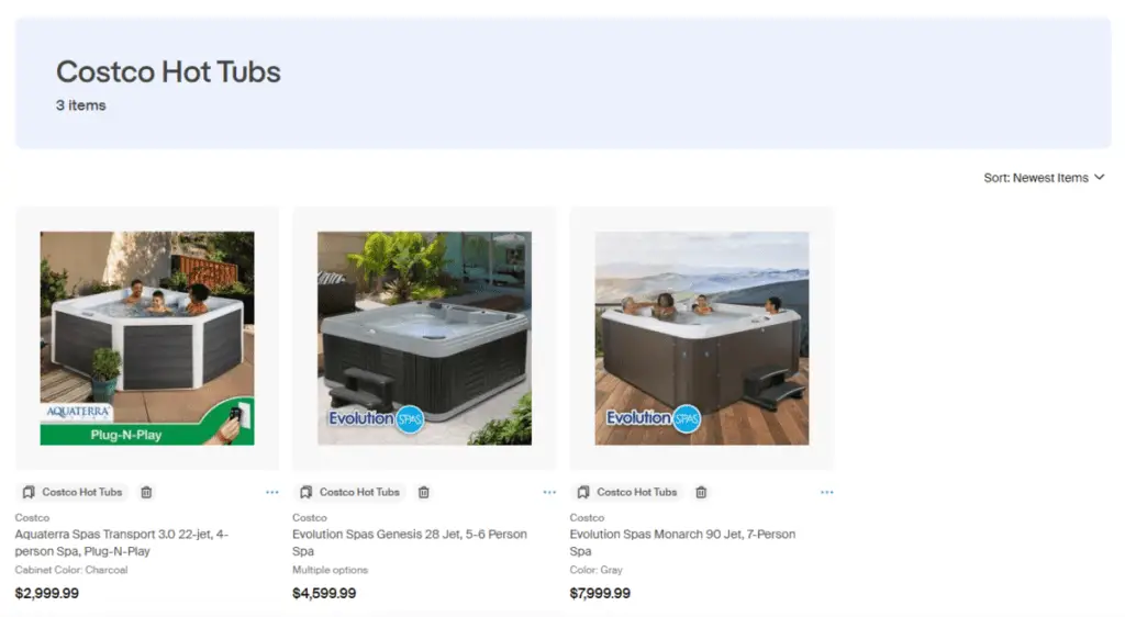 Honey DropList for Costco Hot Tubs